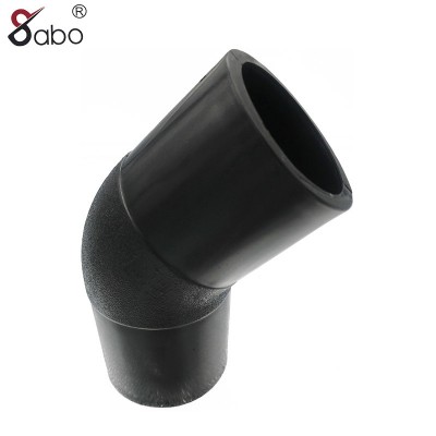 HDPE Pipe Fitting Connector SDR11 SDR17 45 Degree Elbow 20-315mm